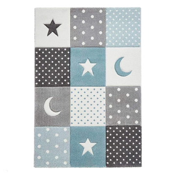 Brooklyn 20340 Kids Patchwork Soft Blue Rug-Think Rugs-Rug Love - The Most Loved Rug Store